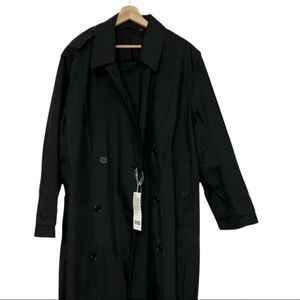 Uniqlo U Trench Coat Black Women's Size XL